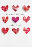 Valentinstag - Glückwunschkarte im Format 11,5 x...