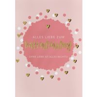 Valentinstag - Glückwunschkarte im Format 11,5 x...