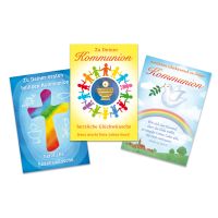 Kommunion buntes Kreuz Regenbogen mit Taube Gemeinde 3...