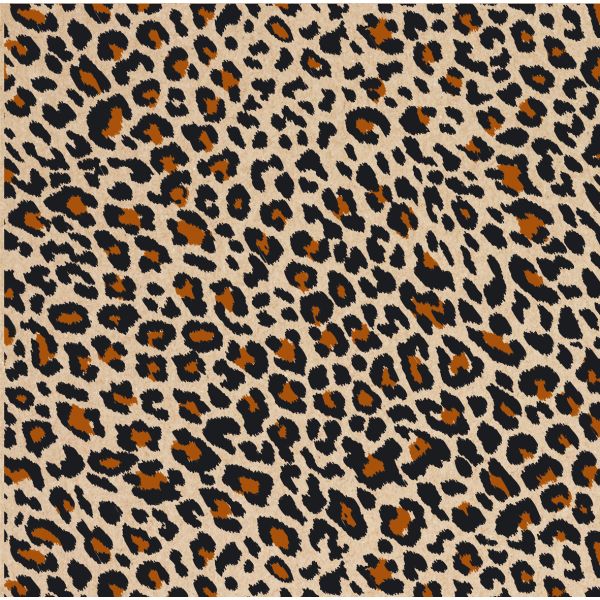 Geschenkpapier Kraftapier Röllchen 70x150 cm Leopardenmuster