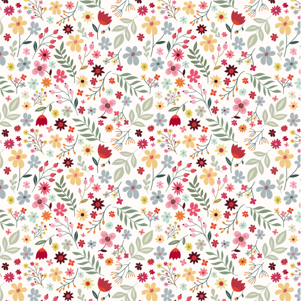 Geschenkpapier - Röllchen - 70x150 cm - Little Flowers - Blumen