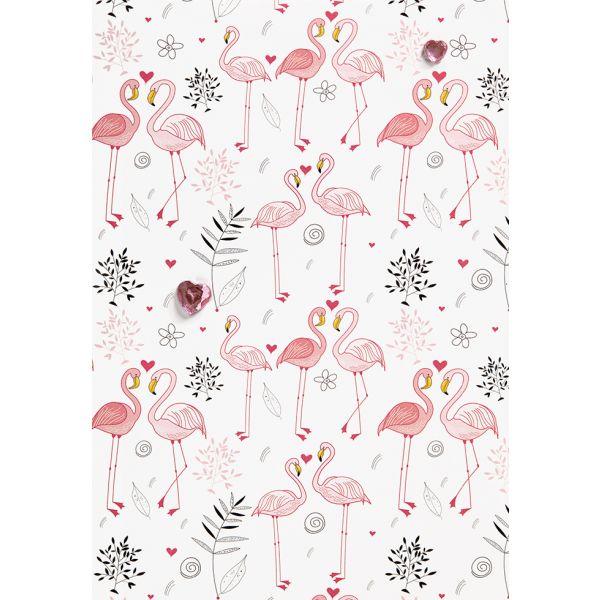 Ohne Text - Blanko - Flamingos - Glückwunschkarte im Format 11,5x17cm mit Umschlag
