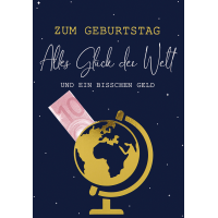 Geldkarte Glückwunschkarte mit Umschlag und Stanzung...