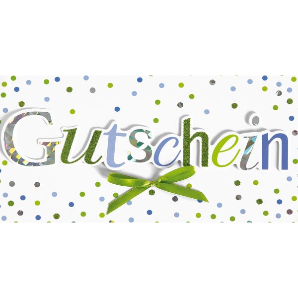 Geldkarte Geldkarte Gutscheinkarte mit Umschlag  Gutschein Schleife Punkte