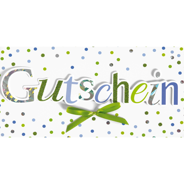 Geldkarte Geldkarte Gutscheinkarte mit Umschlag  Gutschein Schleife Punkte