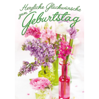 Geburtstagskarte Glückwunschkarte mit Umschlag...