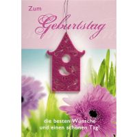 Geburtstag Glückwunschkarte 11,6x16,6 cm - Beste...