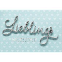 A Lettering Design Collection - Glückwunschkarte mit...