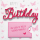 Geburtstag quadratische Glückwunschkarte mit Umschlag und Minikuvert Lettering Surprise Happy Birthday Das Leben ist voller schöner Momente! Schmetterlinge