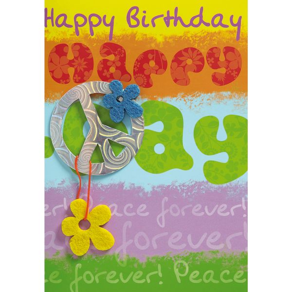 Perleberg-751-0057- Glückwunschkarte im Format 11,6 x 16,6 cm mit Briefumschlag - Anlass/Spruch: Happy Birthday
