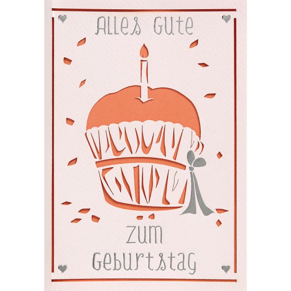 Perleberg-751-0068- Glückwunschkarte im Format 11,6 x 16,6 cm mit Briefumschlag - Anlass/Spruch: Alles Gute Zum Geburtstag