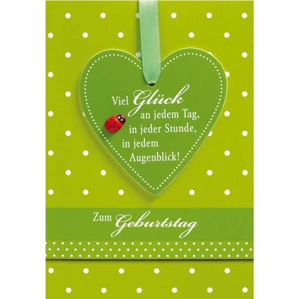 Geburtstagskarte Glückwunschkarte mit Umschlag Zum Geburtstag Viel Gl