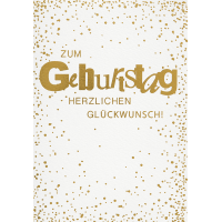 Geburtstag unverpackte Glückwunschkarte mit Umschlag...