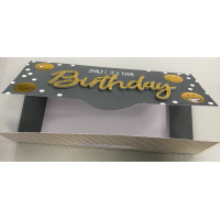 Allgemeine Wünsche Alles Gute und viel Glück Lettering surprise Glückwunschkarte mit Umschlag