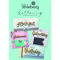 Allgemeine Wünsche - Lettering Surprise - Glückwunschkarte mit Applikation im Format 10,5x14,5cm mit Umschlag - mit Stanzung für Gutscheinkarten