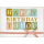 Geburtstagskarte Glückwunschkarte mit Umschlag Happy Birthday to you Schleife