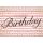 Geburtstag unverpackte Glückwunschkarte mit Umschlag  rosa gestreift gold Happy Birthday