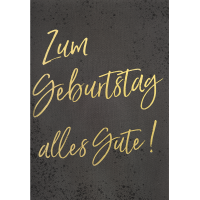 Geburtstag unverpackte Glückwunschkarte mit Umschlag...