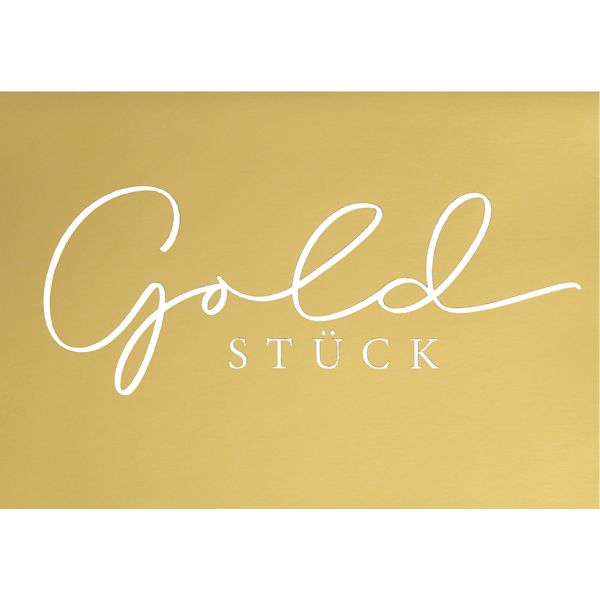 Geburtstagskarte Glückwunschkarte mit Umschlag Goldstück