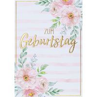 Geburtstag Glückwunschkarte mit Umschlag Pastel...