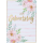 Geburtstag Glückwunschkarte mit Umschlag Pastel Collection Zum Geburtstag Blumen