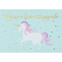 Geburtstag Glückwunschkarte mit Umschlag Pastel...