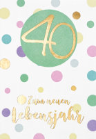 40. Geburtstag - Pastel Collection -...