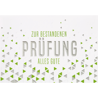 Prüfung Glückwunschkarte mit Umschlag  Zur...