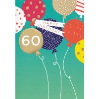 60. Geburtstag Happy Birthday Ballons...