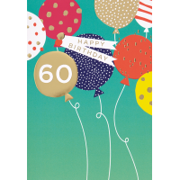 60. Geburtstag Happy Birthday Ballons...