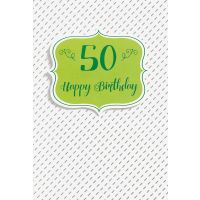 A Geburtstag Zahl Glückwunschkarte mit Umschlag  50...