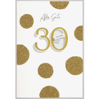 30. Geburtstag alles Gute goldene Punkte...