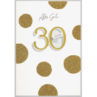 30. Geburtstag alles Gute goldene Punkte...