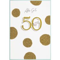 50. Geburtstag Alles Gute goldene Punkte...