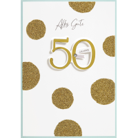 50. Geburtstag Alles Gute goldene Punkte...