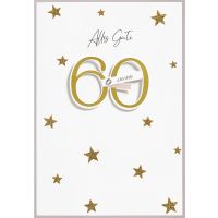 60. Geburtstag Alles Gute goldene Sterne...