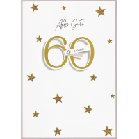 60. Geburtstag Alles Gute goldene Sterne...