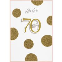 70. Geburtstag Alles Gute goldene Punkte...