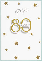 80. Geburtstag - Glückwunschkarte im Format...