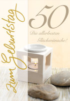 A - 50. Geburtstag - Glückwunschkarte im Format...