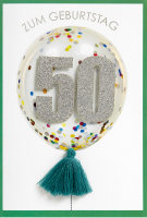50. Geburtstag - Glückwunschkarte im Format...