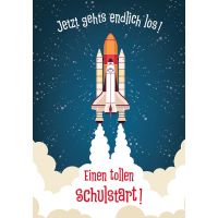 Schulanfang Glückwunschkarte mit Umschlag  Jetzt...