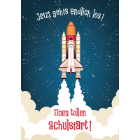 Schulanfang Glückwunschkarte mit Umschlag  Jetzt...