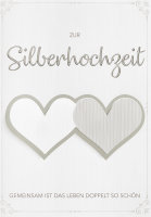 Silberhochzeit - Glückwunschkarte im Format...
