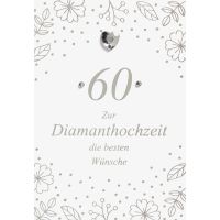 Diamanthochzeit 60. Hochzeitstag Glückwunschkarte...