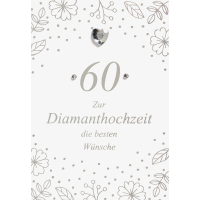 Diamanthochzeit 60. Hochzeitstag Glückwunschkarte...