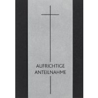 Trauer Kondolenz Beileidskarte mit Briefumschlag Kreuz...