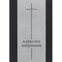 Trauer Kondolenz Beileidskarte mit Briefumschlag Kreuz...