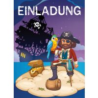 Einladung Kindergeburtstag Pirat Mehrstückpackung 5...