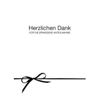 Trauer Danksagung - Mehrstückpackung - 5...